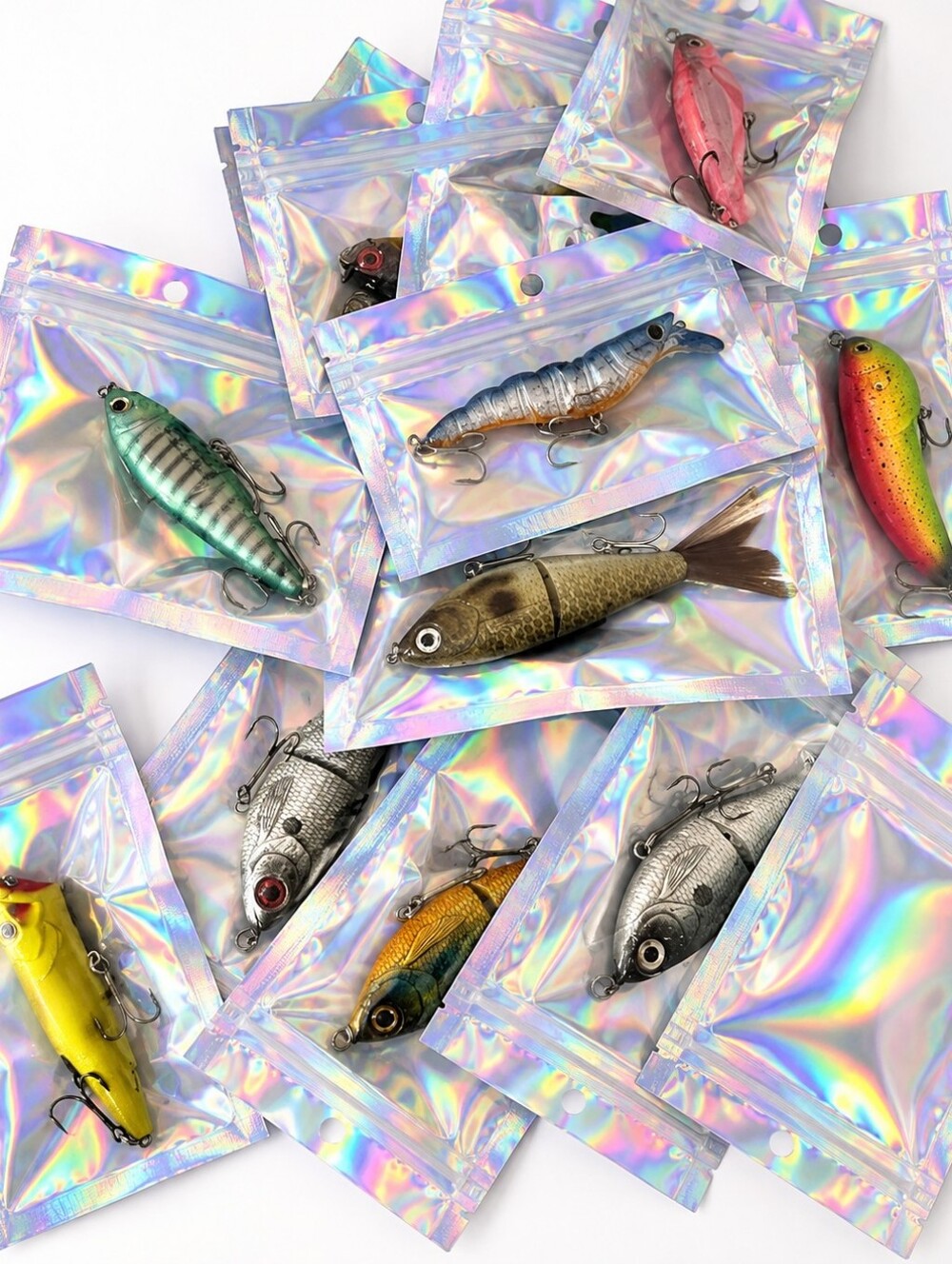 30 Pieces - Iridescent Holographic Bags - Picture 6 of 7